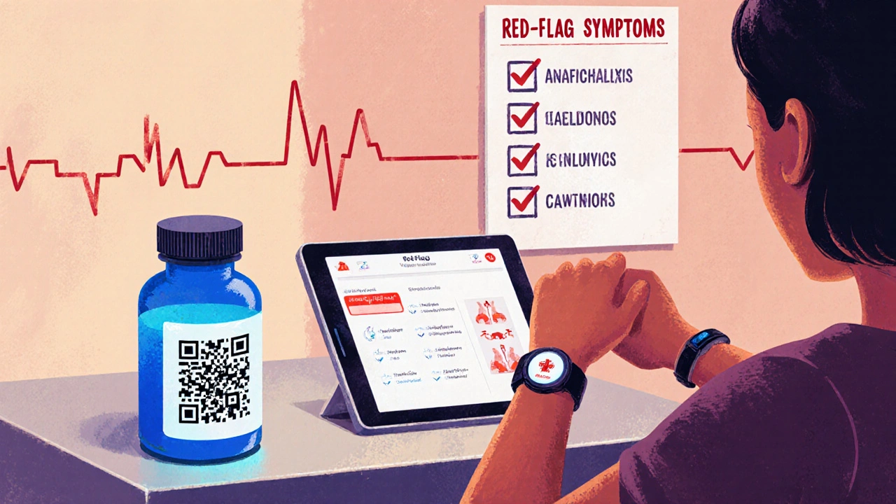 Smart pill bottle, tablet dashboard, and wearable monitoring in a home.