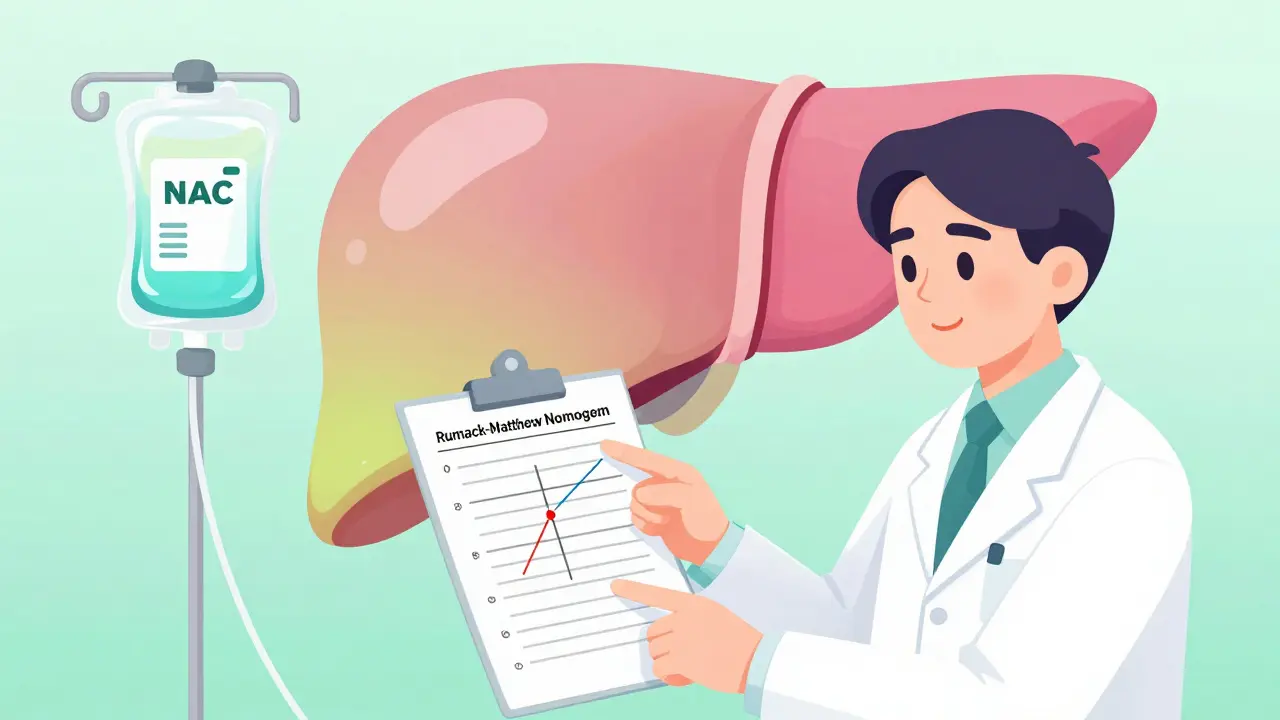 Doctor reviewing a clinical chart with a medical IV drip symbolizing liver recovery.